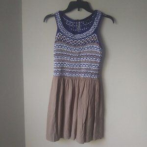 THML knitted top blue&brown dress size medium